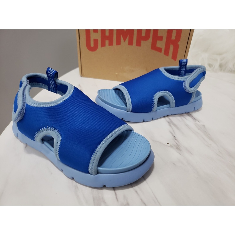 NEW 8.5 Camper Toddler Summer Shoes WATER OPEN TOE ANKLE STRAP WALKING